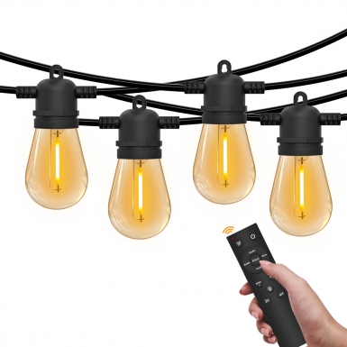 LED户外灯 - HCP084  S14暖白遥控款灯串